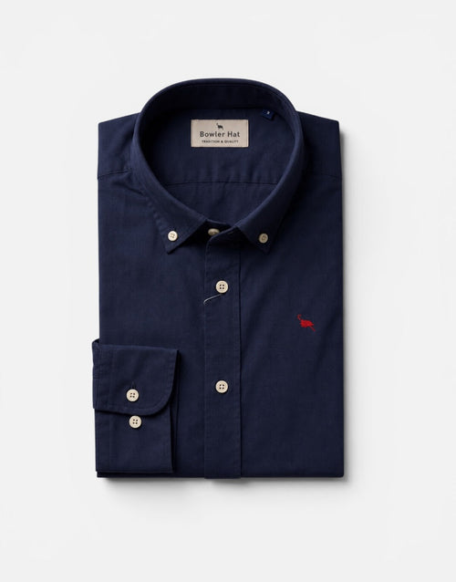 Camisa oxford lavado azul marino