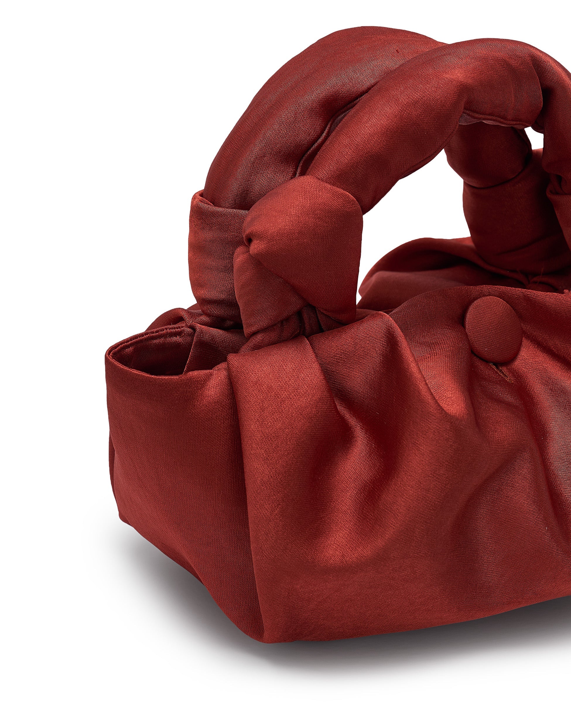 GYOSA | Bolso de satén rojo