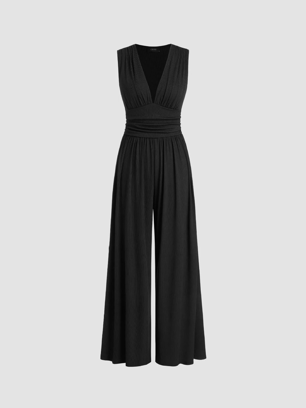 Carla – Mono elegante sin mangas y pierna ancha