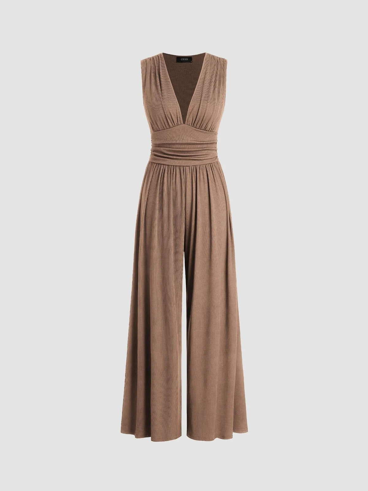 Carla – Mono elegante sin mangas y pierna ancha